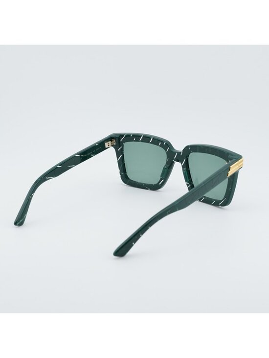 Bottega Veneta BV1005S 008 Sunglasses Green Square Frame, Green Lenses main image 8